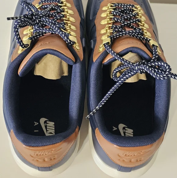 Nike Lunar Force 1 LF1 Duckboot Low Obsidian Saddle Brown Sneakers Men's Size 15 - Picture 6 of 9